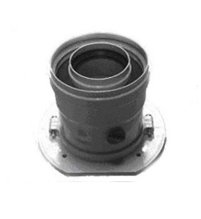Bosch 60/100 mm-es AZ 397 Függőleges idom mérőcsonkkal, alu/alu 7736995075