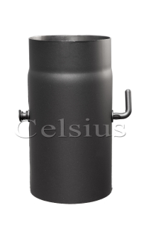 Celsius acél füstcső 25 cm 120 mm pillangószelepes, F-120025P
