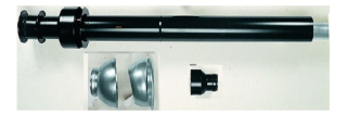 Immergas 80/125 mm-es koaxiális függőleges készlet (fekete), alu/alu 3.010352