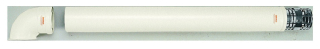 Immergas 60/100 mm-es koaxiális vízszintes készlet (fehér), alu/alu 3.014147